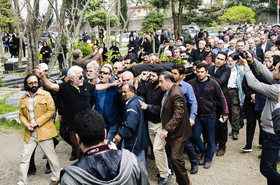 تشییع پیکر استاد منوچهر ستوده - چالوس